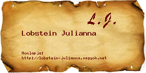 Lobstein Julianna névjegykártya
